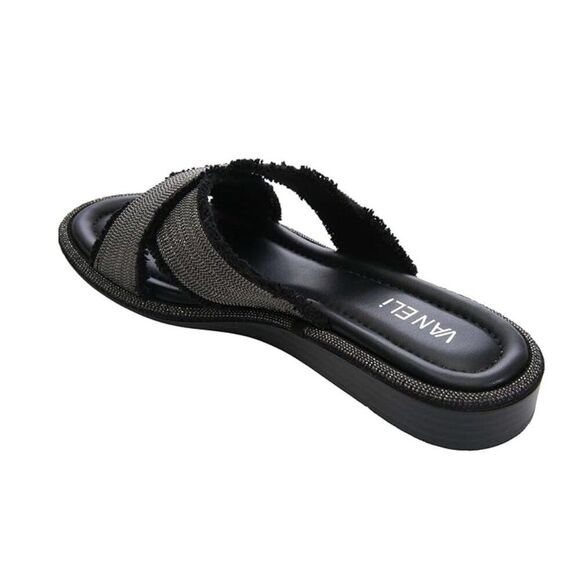 Vaneli Bogie Slides Size 10N Black Canvas NIB - Picture 5 of 14